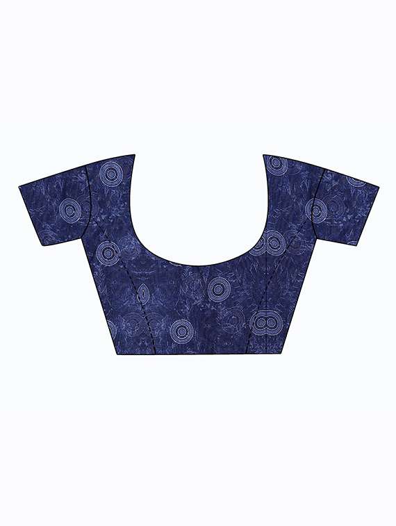 women's printed multi colored saree with blouse - 20210261 - Standard Image - 4