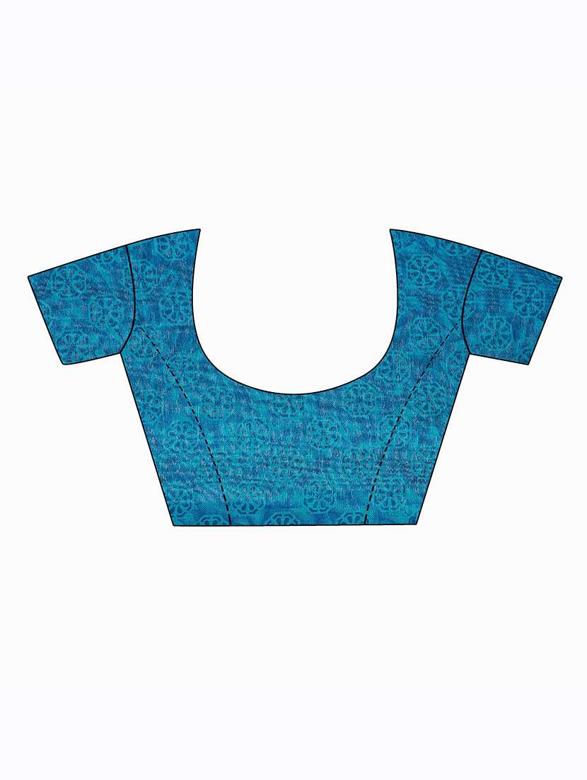 pack of 2 printed saree with blouse - 20210298 - Standard Image - 4
