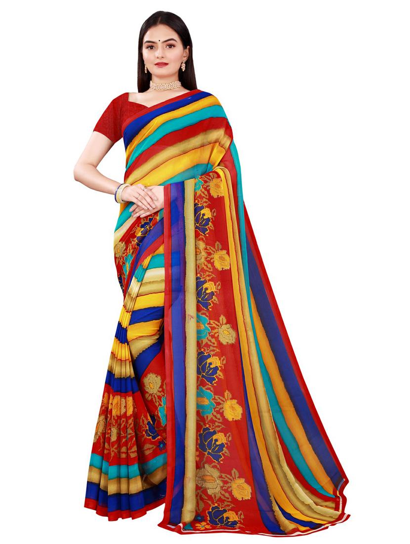 women's saree combo with blouse - 20210389 - Standard Image - 1