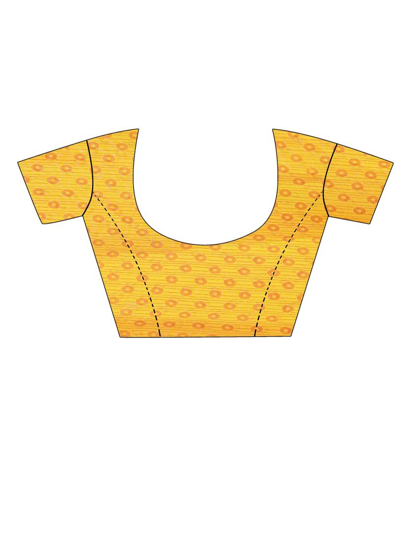 pack of 2 printed sarees with blouse - 20210440 - Standard Image - 4
