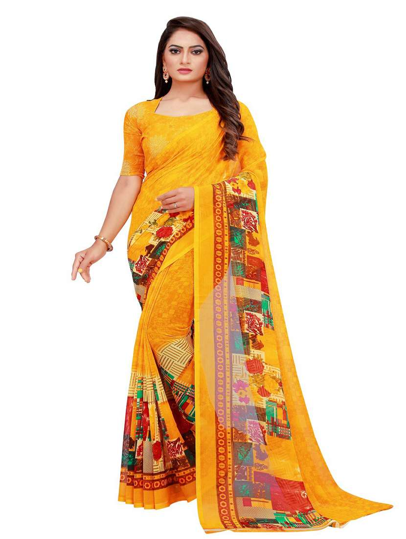 women's saree combo with blouse - 20210678 -  Standard Image - 1