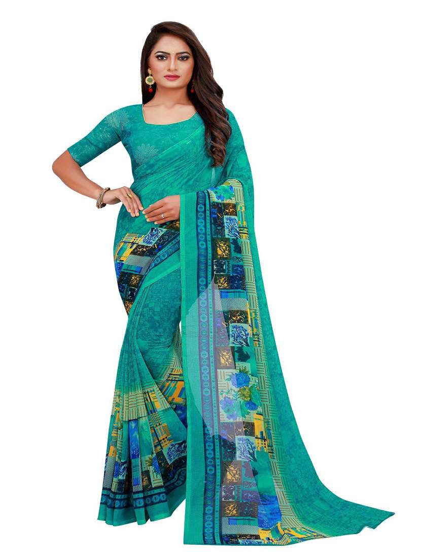 pack of 2 printed sarees with blouse - 20210723 -  Standard Image - 1