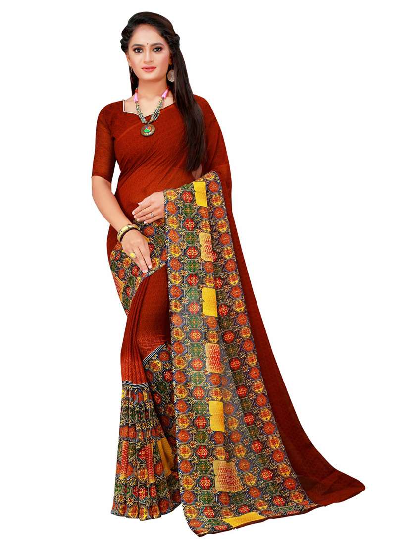 women's saree combo with blouse - 20210804 -  Standard Image - 1