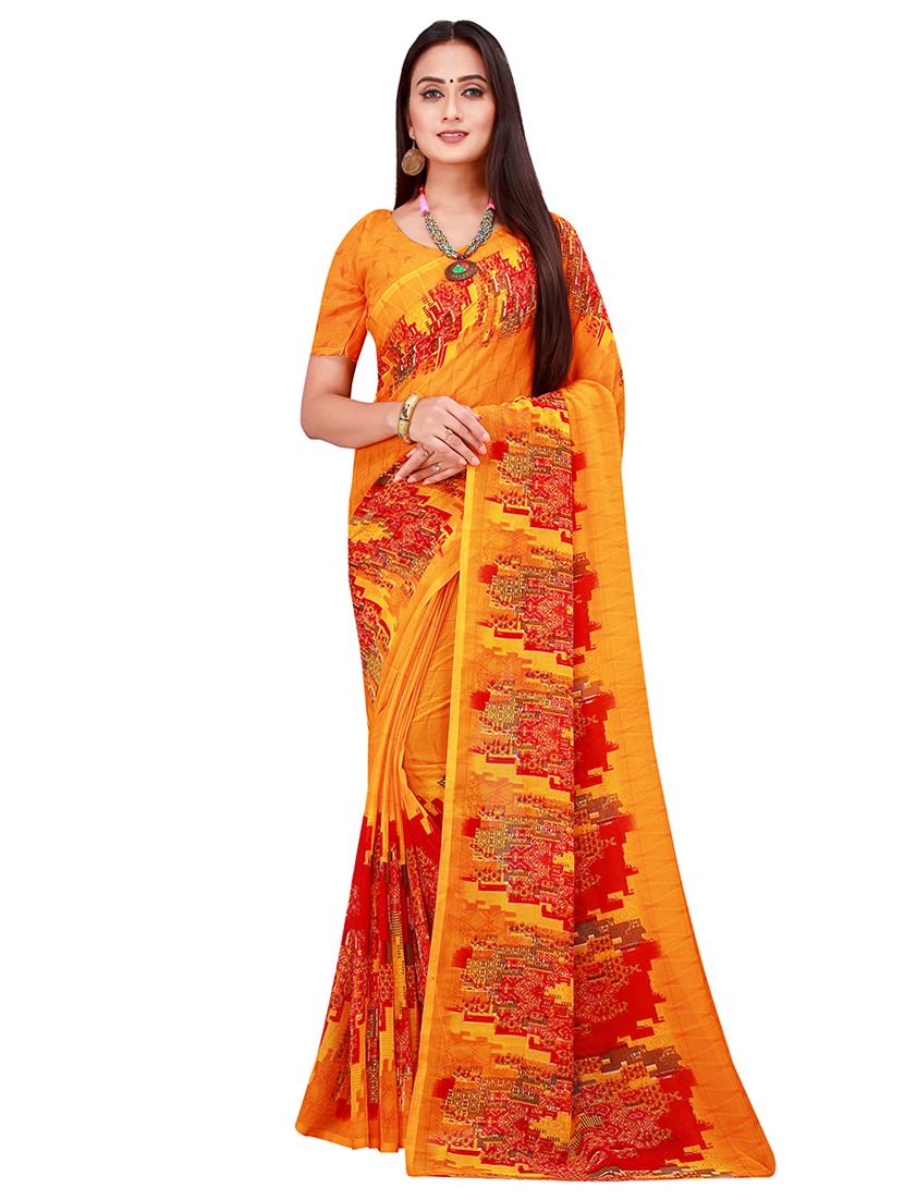 pack of 2 georgette saree - 20211136 -  Standard Image - 1