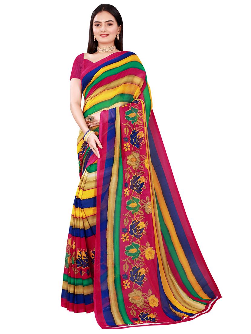 women's saree combo with blouse - 20211167 - Standard Image - 1
