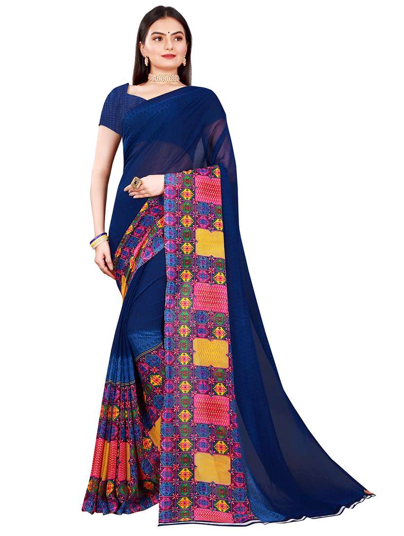 women's saree combo with blouse - 20211180 -  Standard Image - 1
