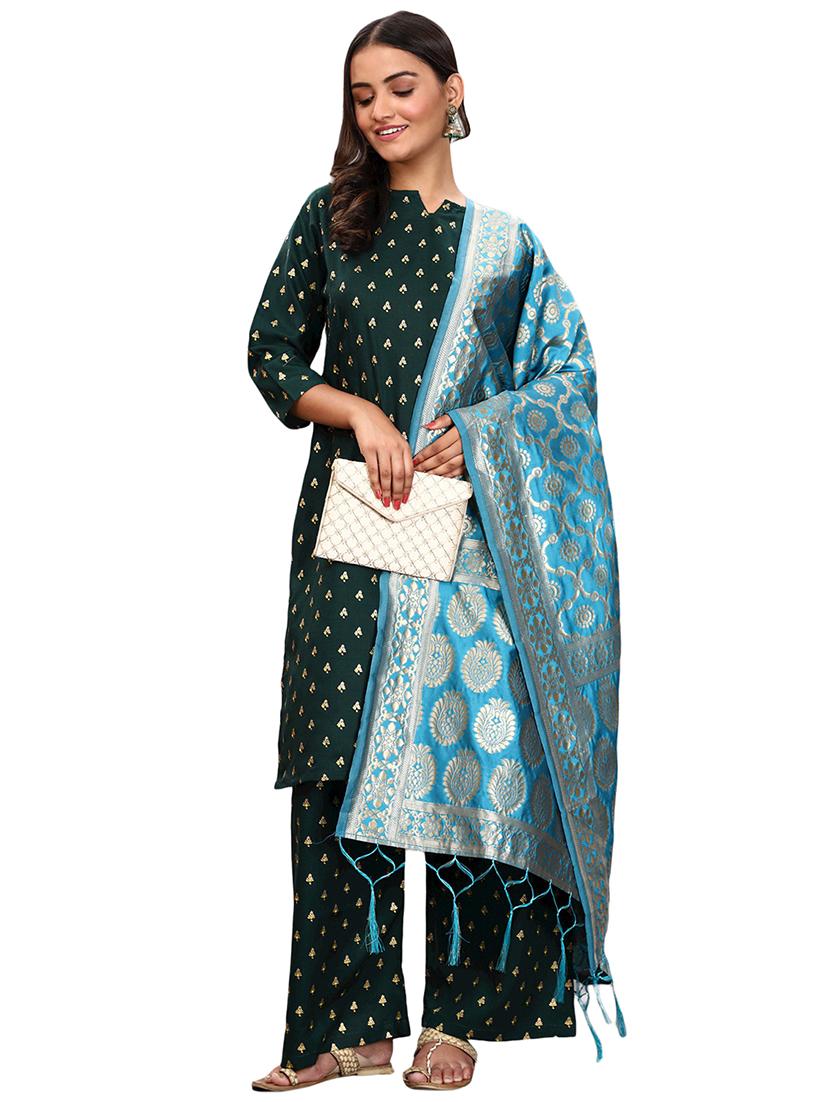 jacquard work banarasi dupatta - 20211925 -  Standard Image - 1