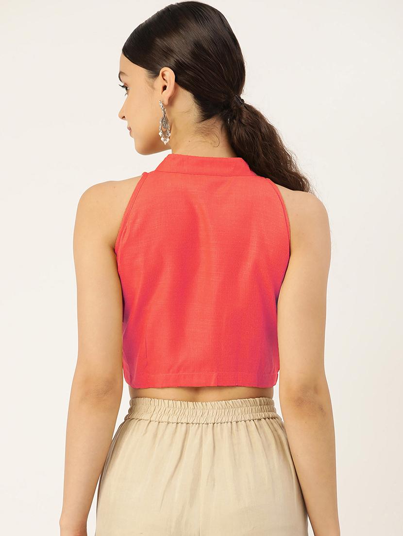 pack of 2 solid stitched blouse - 20213017 - Standard Image - 6