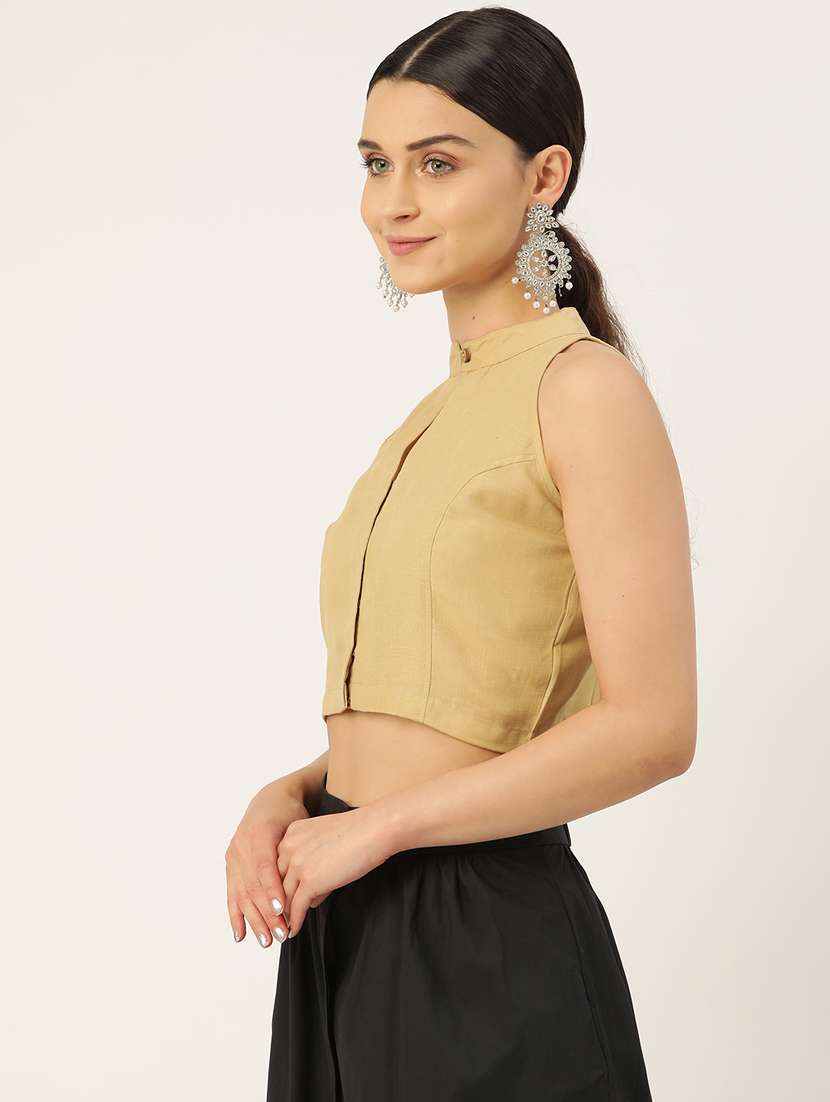 pack of 2 solid stitched blouse - 20213048 -  Standard Image - 6