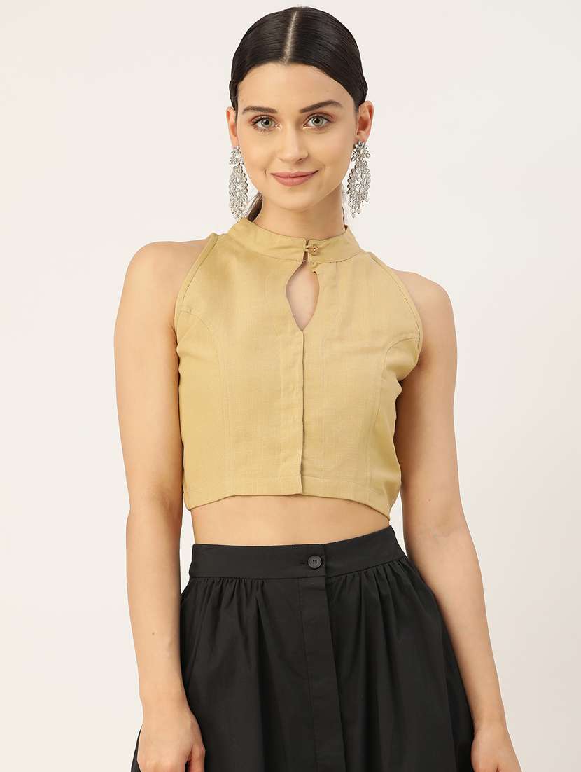 pack of 2 solid stitched blouse - 20213054 -  Standard Image - 1