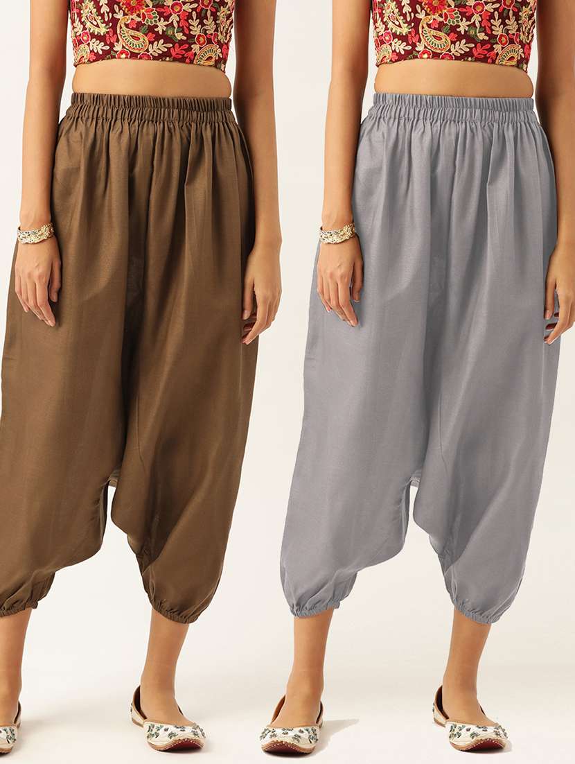 multi colored cotton harem salwars