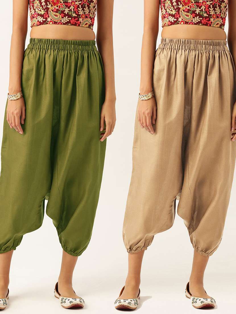 multi colored cotton harem salwars