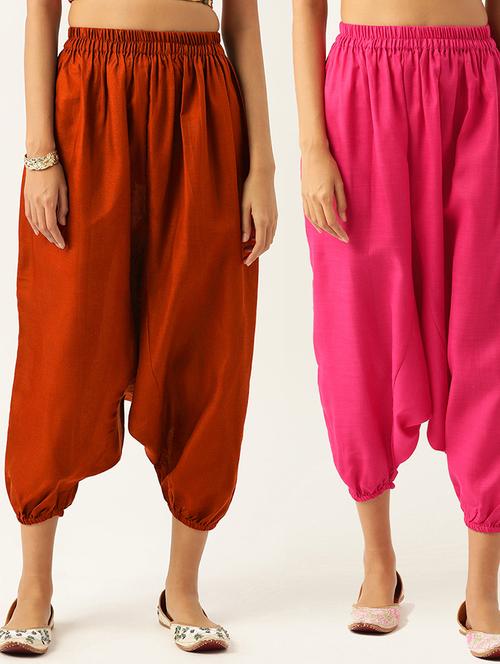 combo of 2 cotton palazzo - 20213196 -  Standard Image - 0