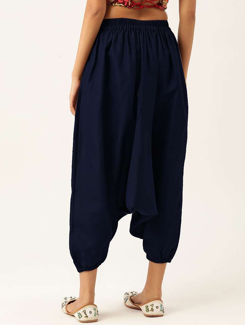 pack of 2 solid high-rise harem pants with elasticated waist - 20213200 -  Standard Image - 6