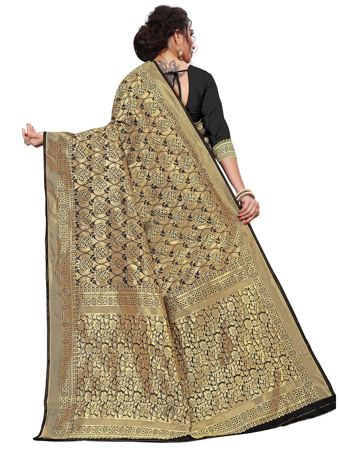 women's banarasi saree with blouse - 20214273 -  Standard Image - 1