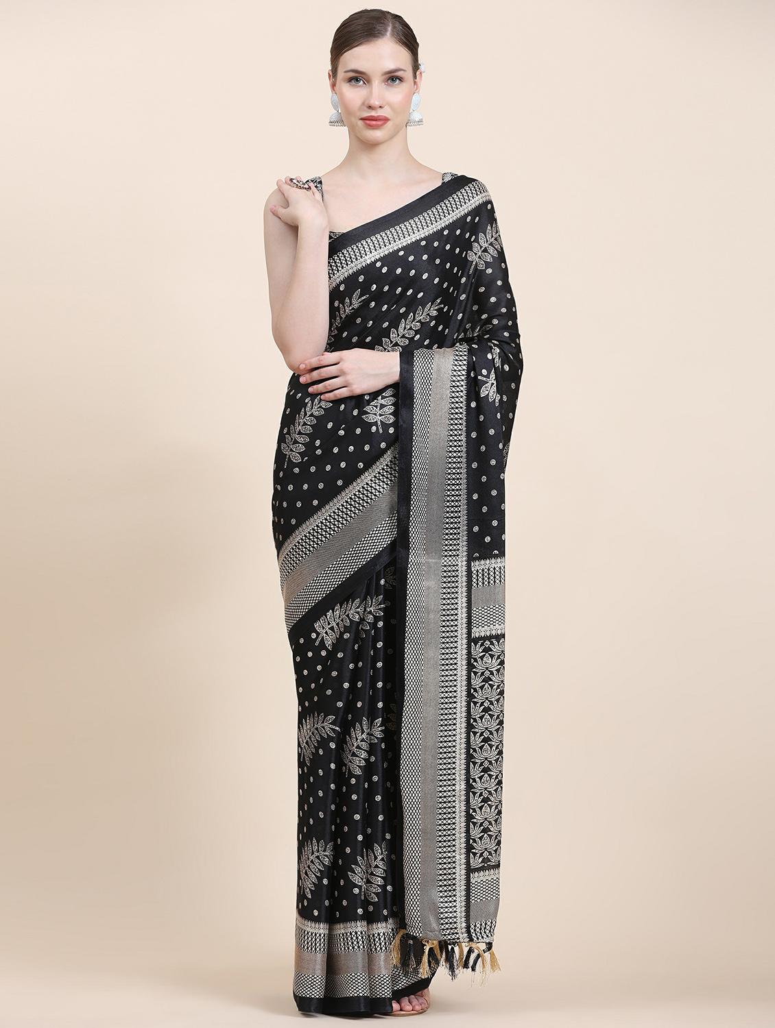 women printed saree with blouse - 20214396 - Zoom Image - 0