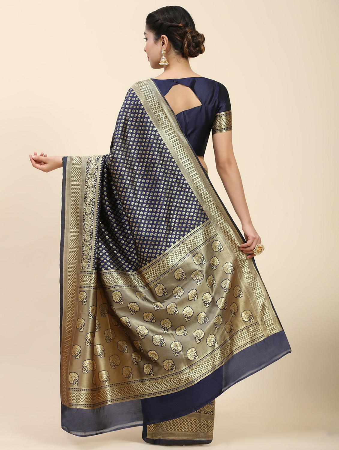 women's banarasi saree with blouse - 20214403 - Standard Image - 1
