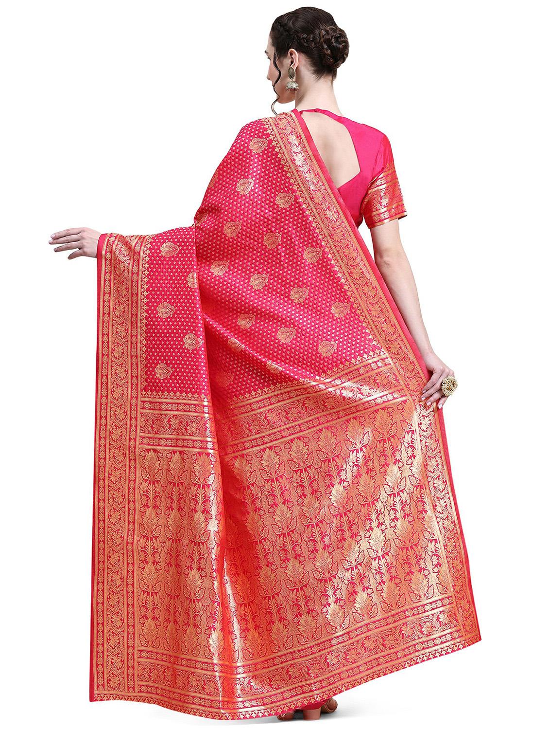 women's banarasi saree with blouse - 20214451 - Standard Image - 1