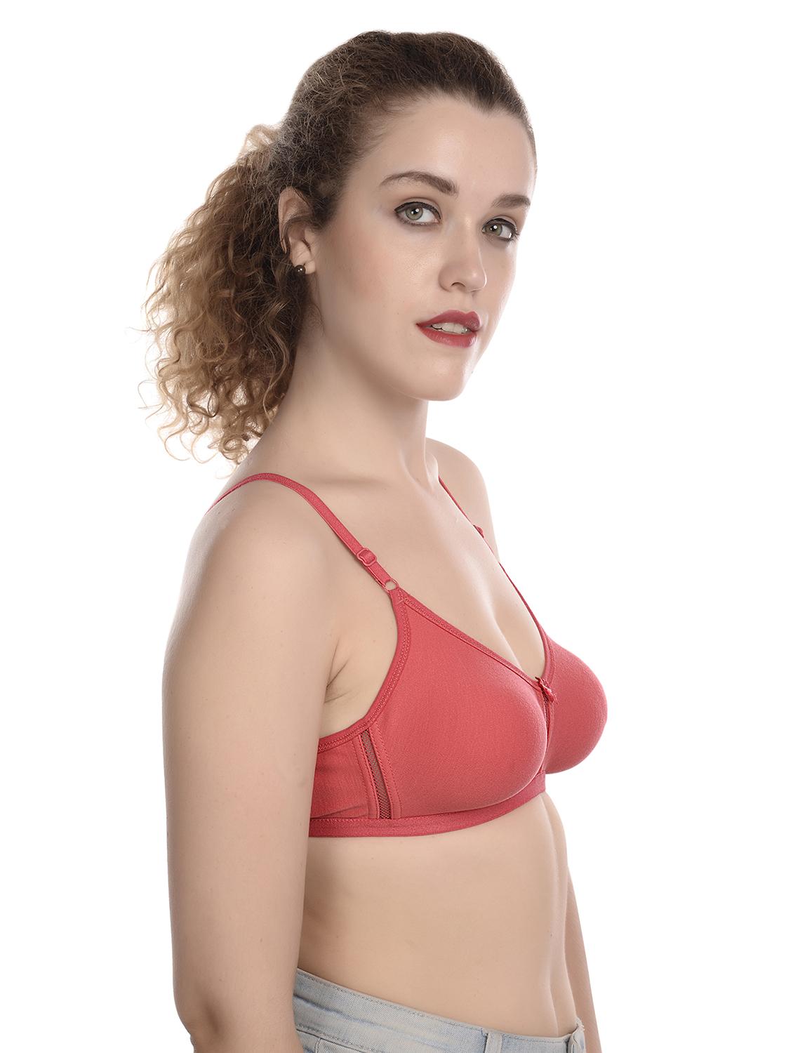 orange elastane sports bra - 20214671 - Standard Image - 1