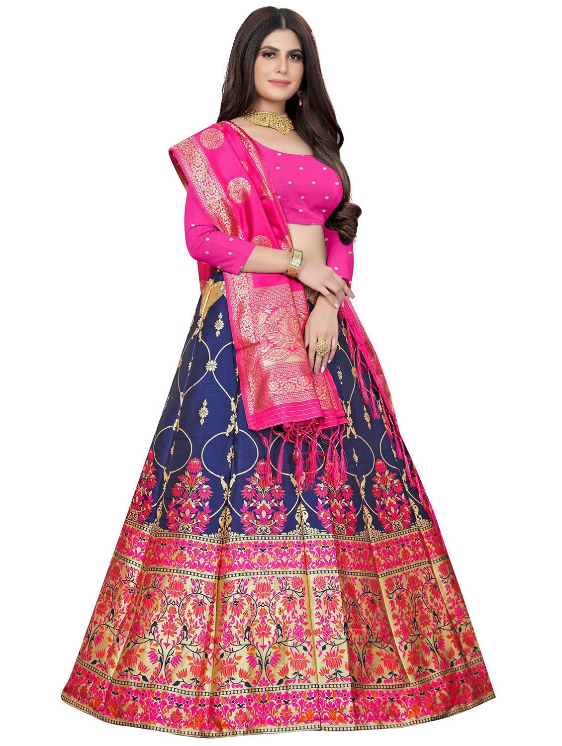banarasi lehenga choli with dupatta set - 20214724 - Standard Image - 1
