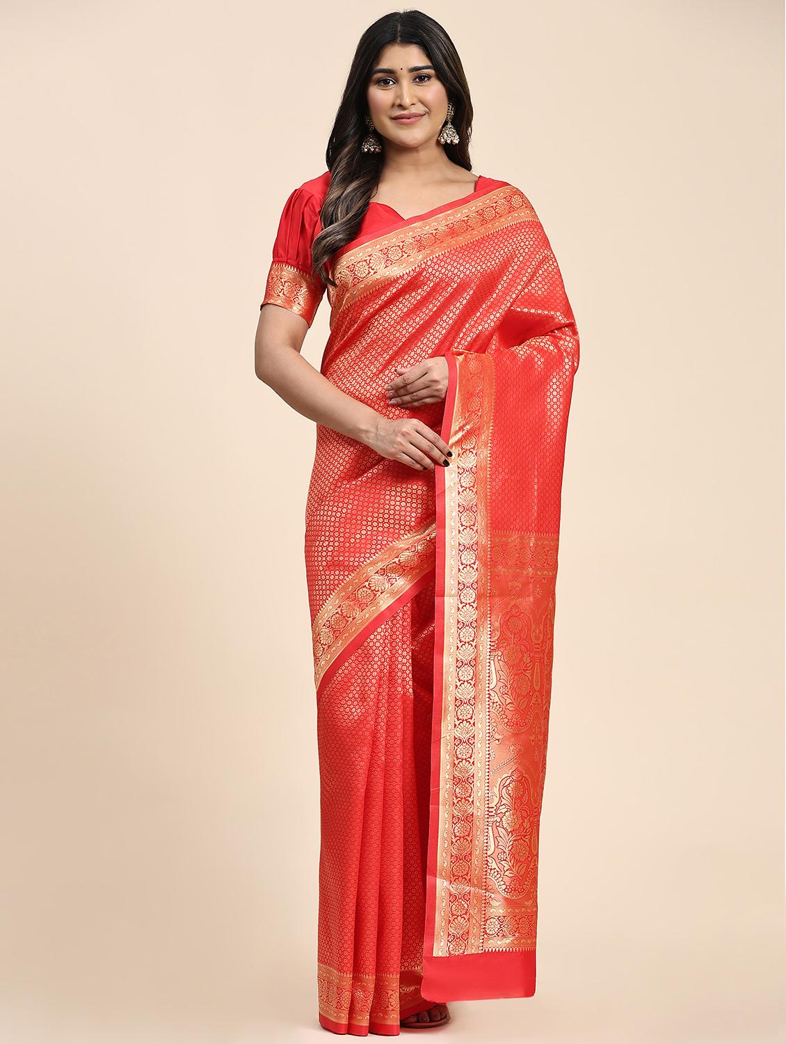 women's banarasi saree with blouse - 20214752 - Zoom Image - 0