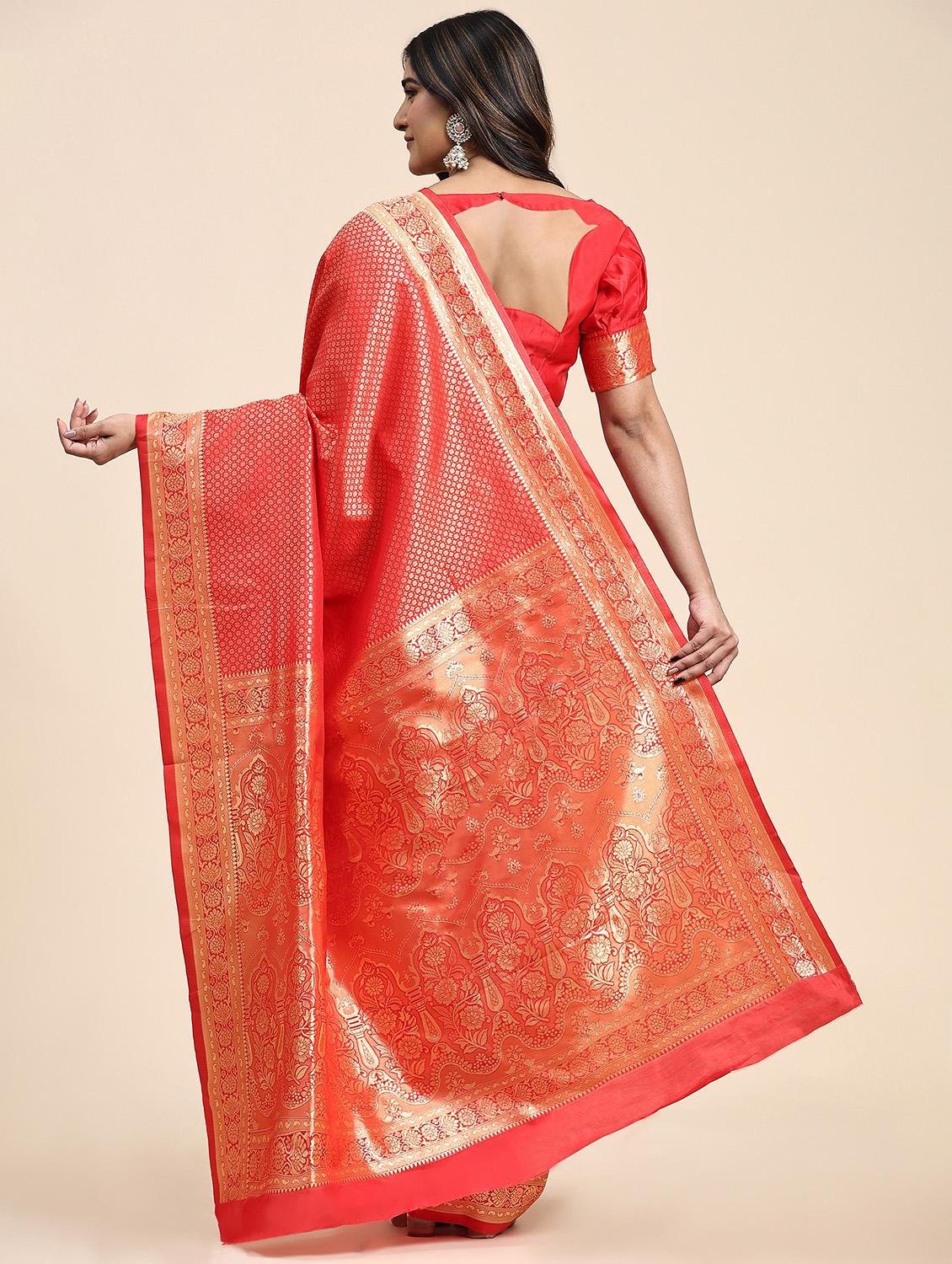 women's banarasi saree with blouse - 20214752 - Standard Image - 1