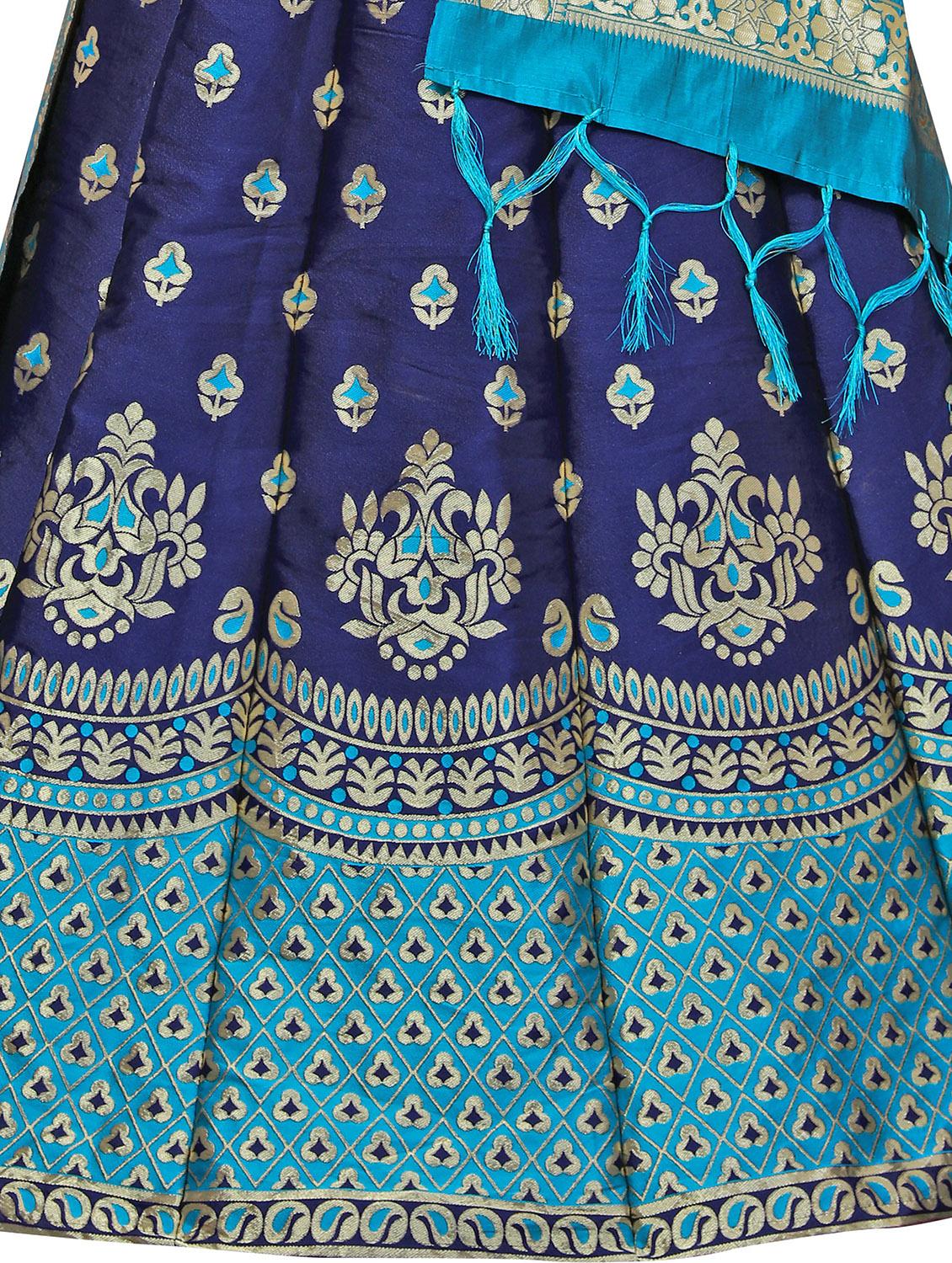 banarasi lehenga choli with dupatta set - 20214772 - Standard Image - 4