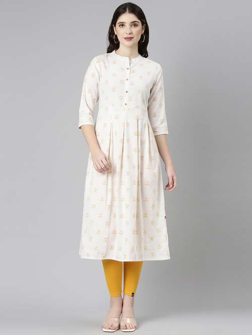 women's flared kurta - 20215383 - Standard Image - 0
