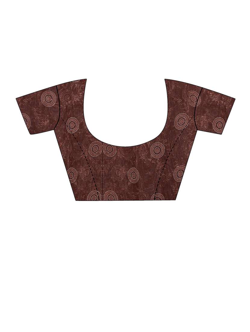 women's printed multi colored saree with blouse - 20216598 -  Standard Image - 4