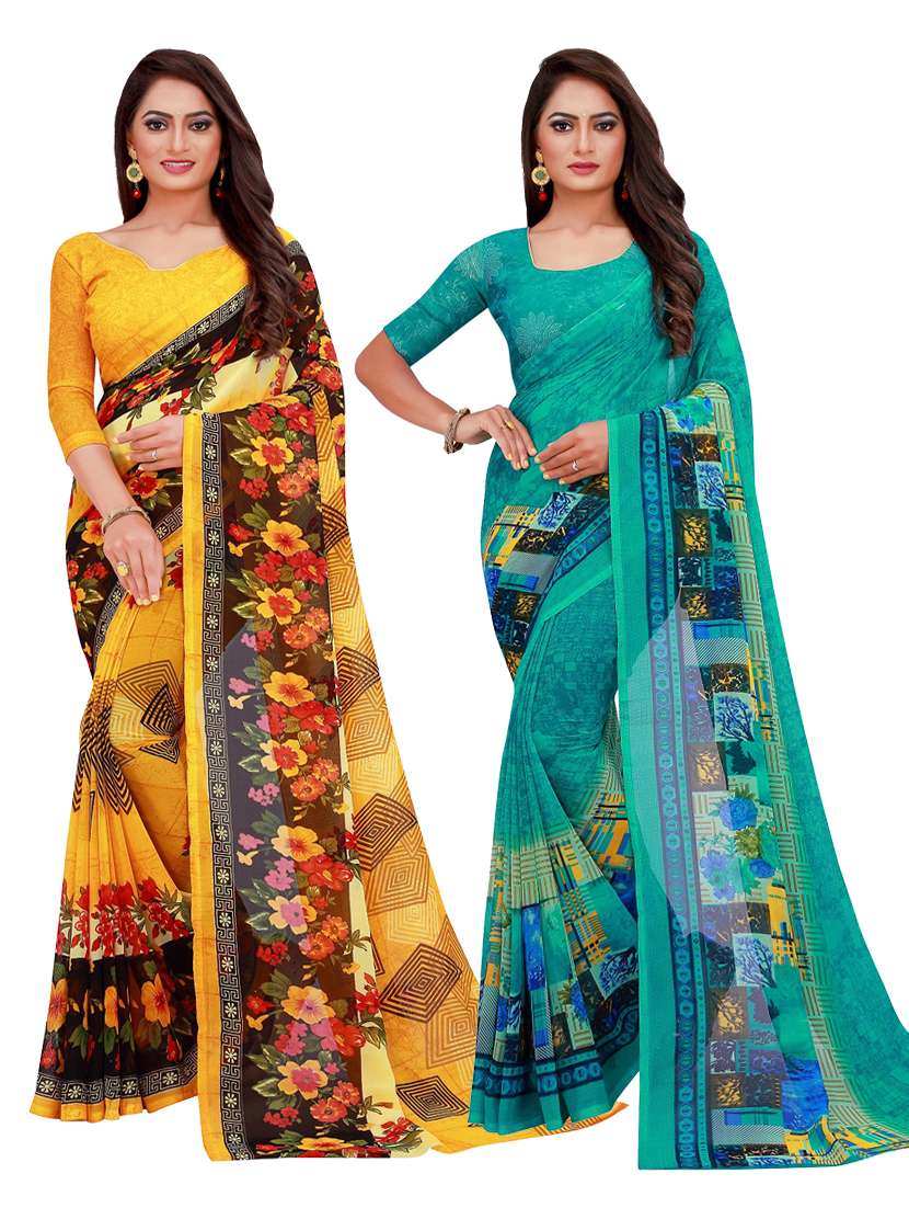 women's saree combo with blouse