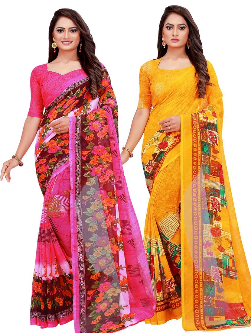 women's saree combo with blouse