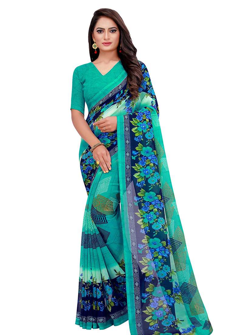 women's saree combo with blouse - 20217079 -  Standard Image - 1