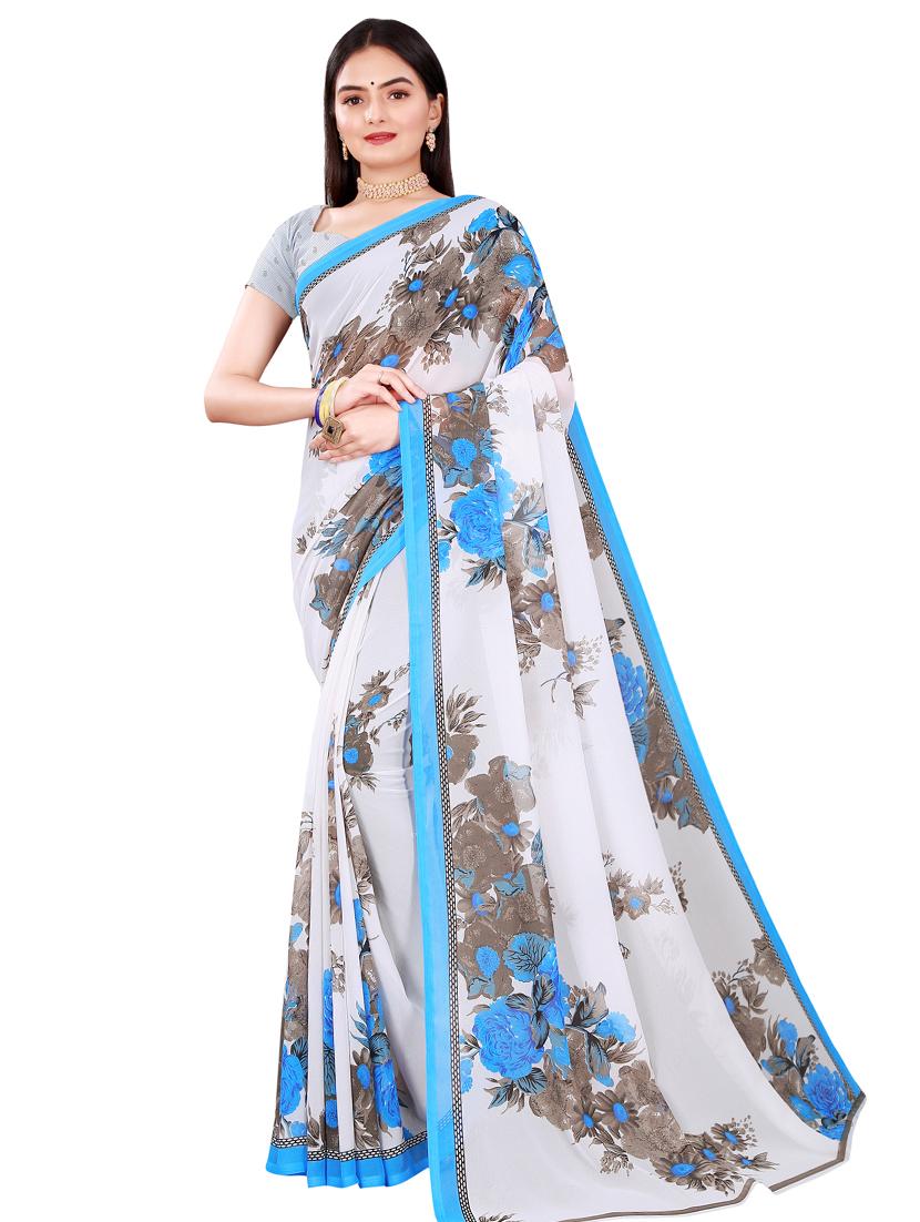 women's saree combo with blouse - 20217210 - Standard Image - 1