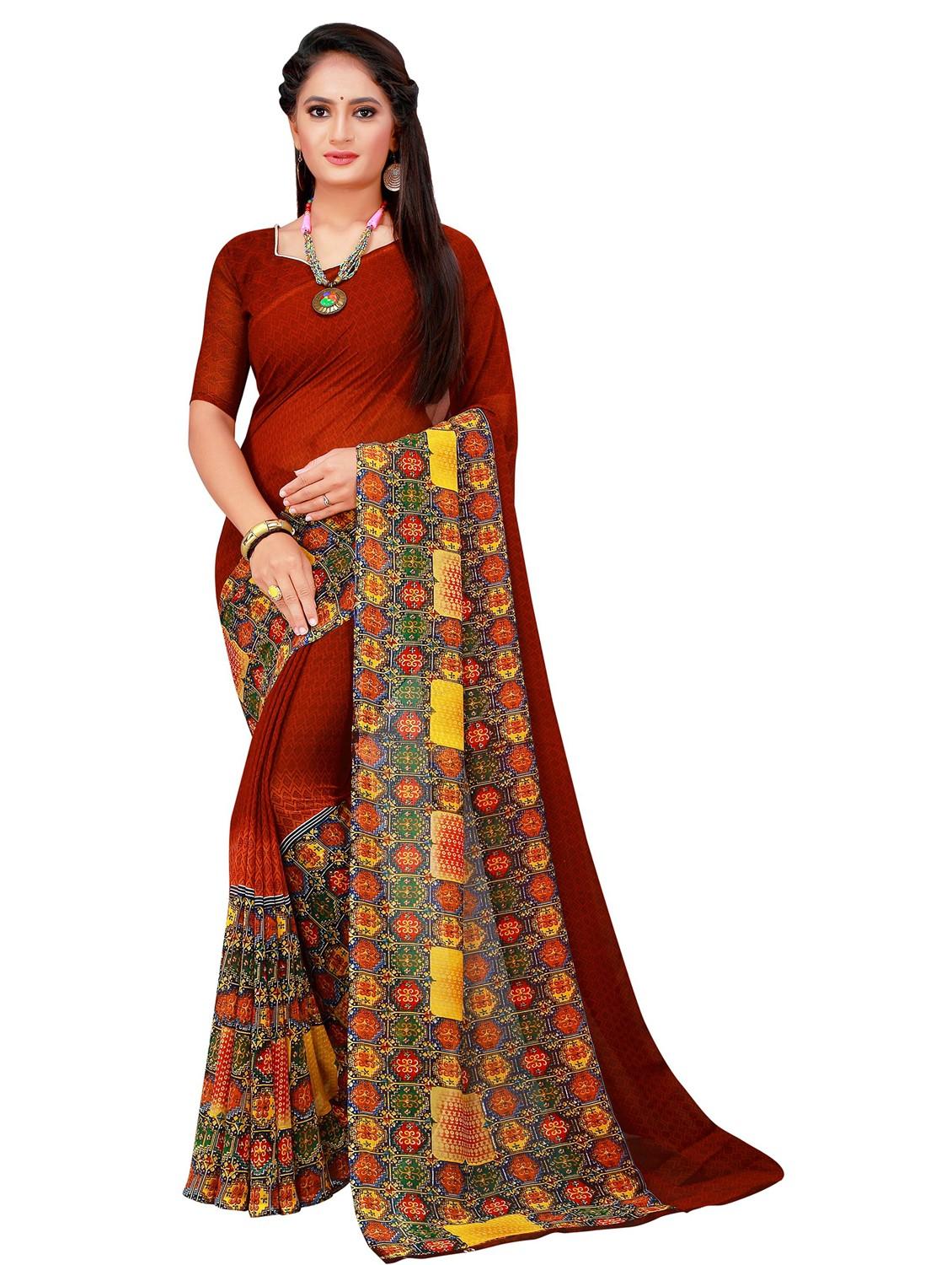 women's saree combo with blouse - 20217991 - Standard Image - 1
