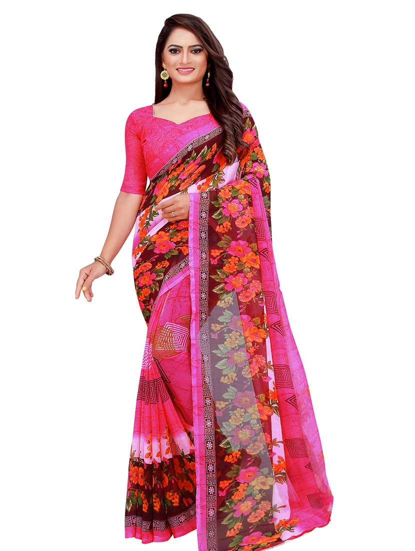 Women's Saree Combo With Blouse - 20218056 -  Standard Image - 1