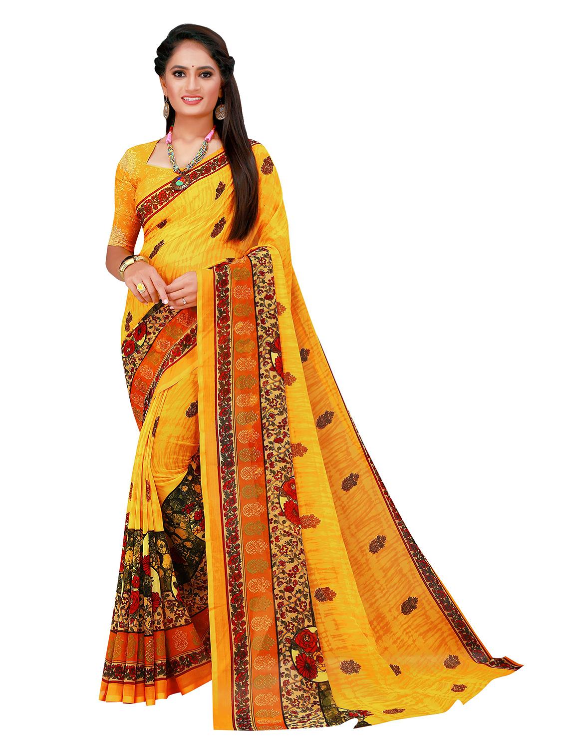 women's saree combo with blouse - 20218180 -  Standard Image - 1