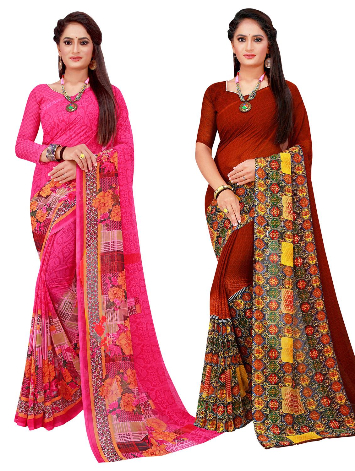 women's saree combo with blouse - 20218599 -  Zoom Image - 0