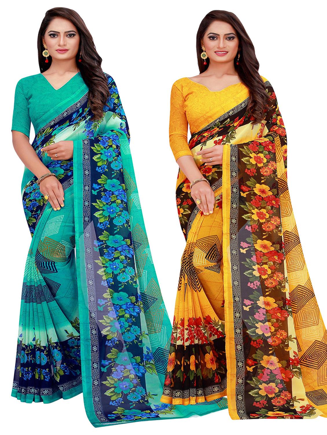 women's saree combo with blouse - 20218637 -  Zoom Image - 0