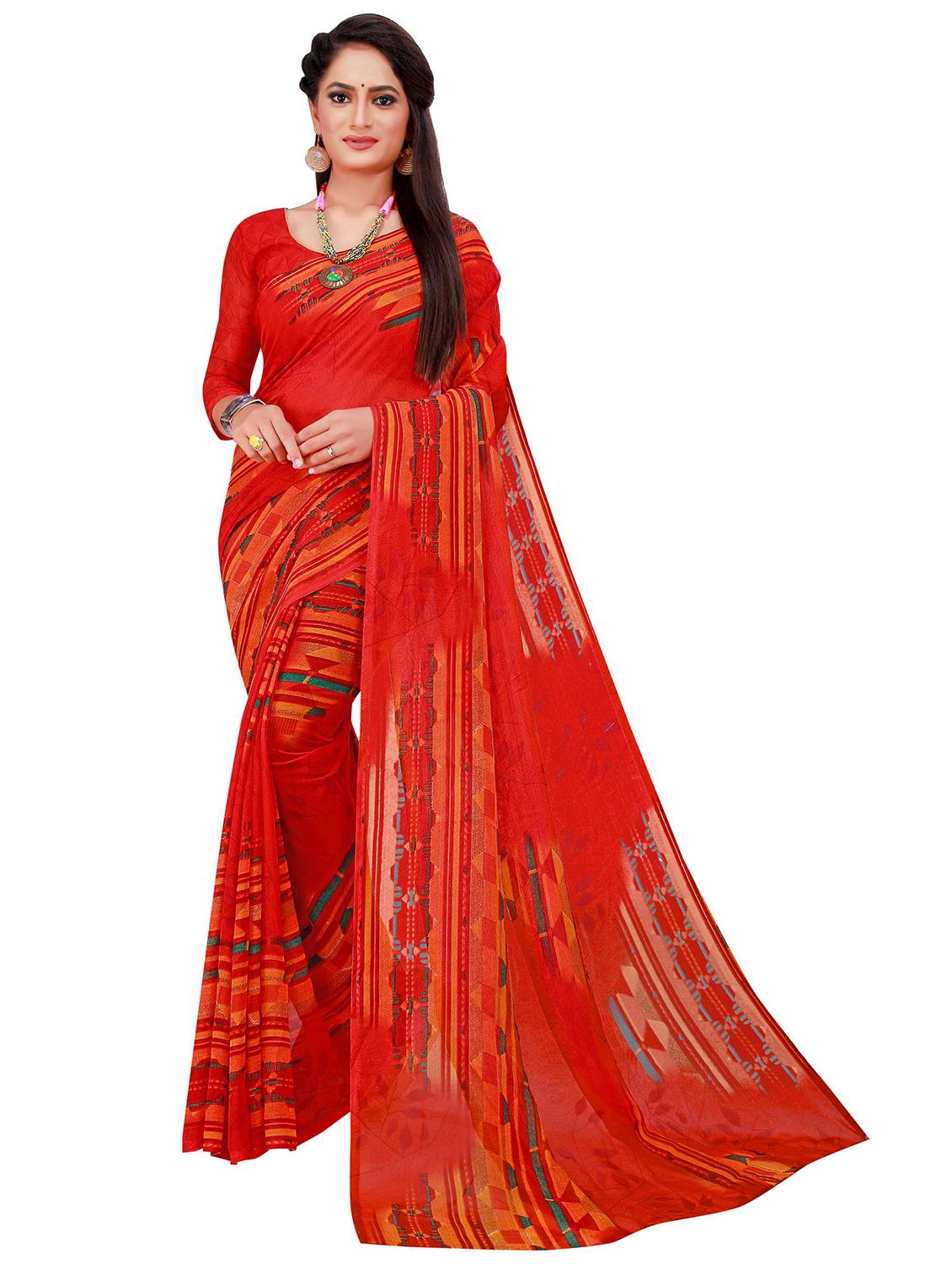 pack of 2 printed saree  - 20219238 -  Standard Image - 1