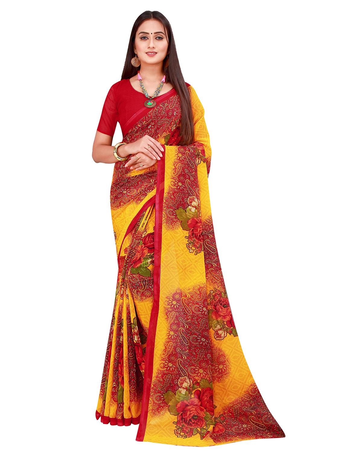 pack of 2 printed sarees  - 20219360 -  Standard Image - 1