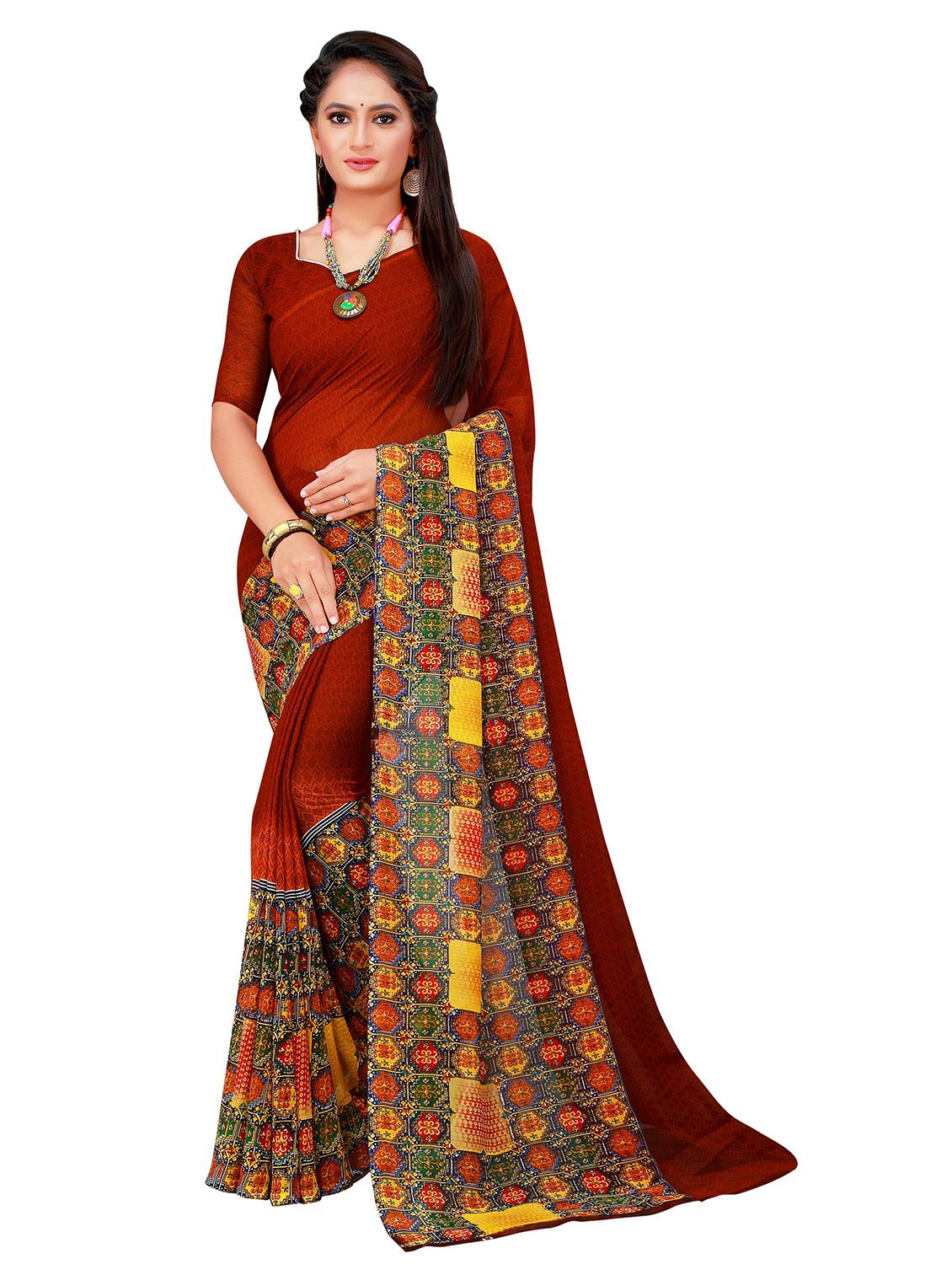 women's saree combo with blouse - 20219758 - Standard Image - 1