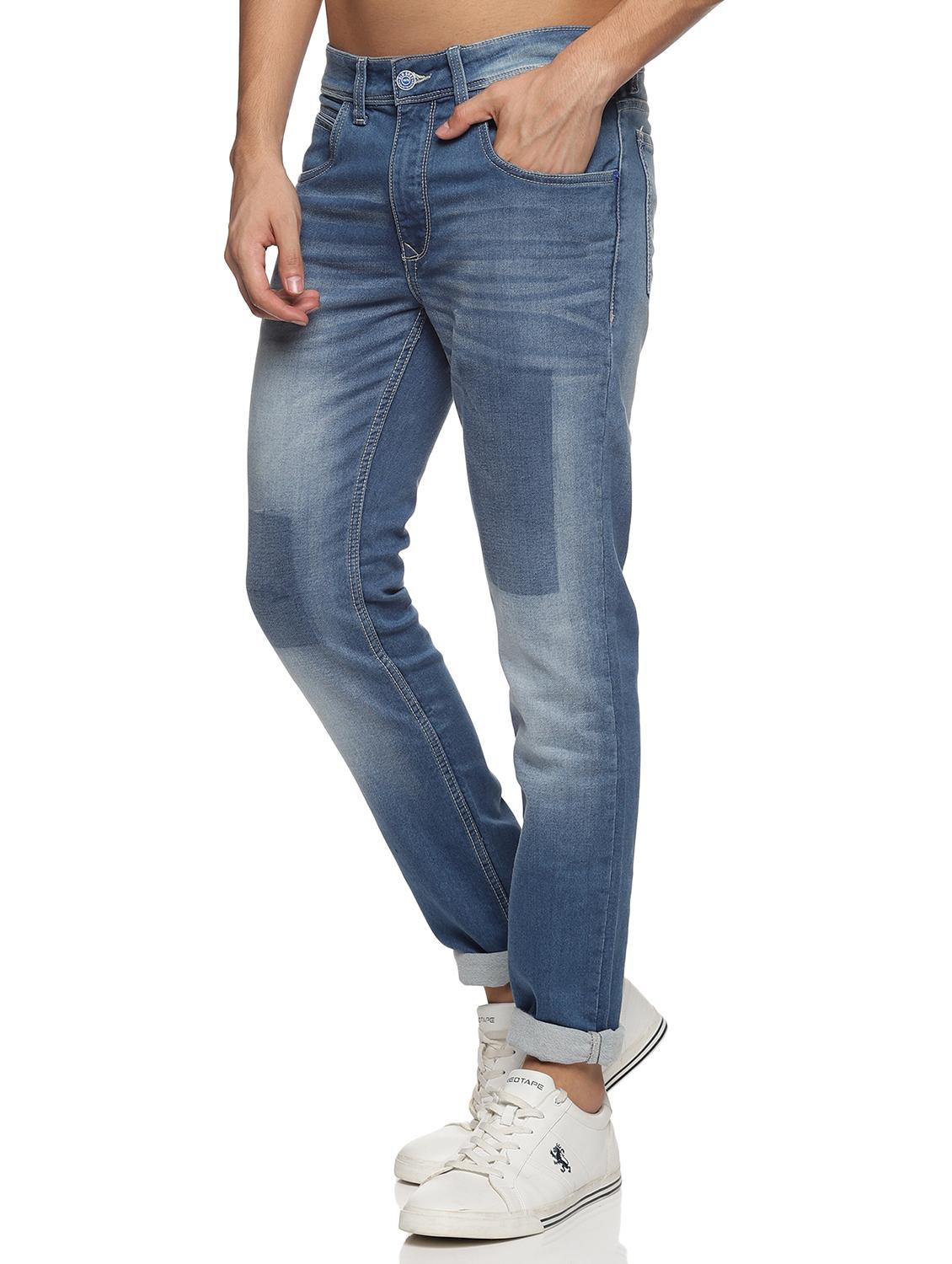 men mid rise washed denim jeans - 20221083 -  Standard Image - 1