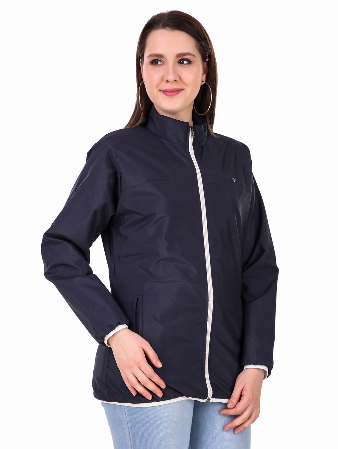 dark blue long sleeves regular jacket - 20221196 -  Standard Image - 1