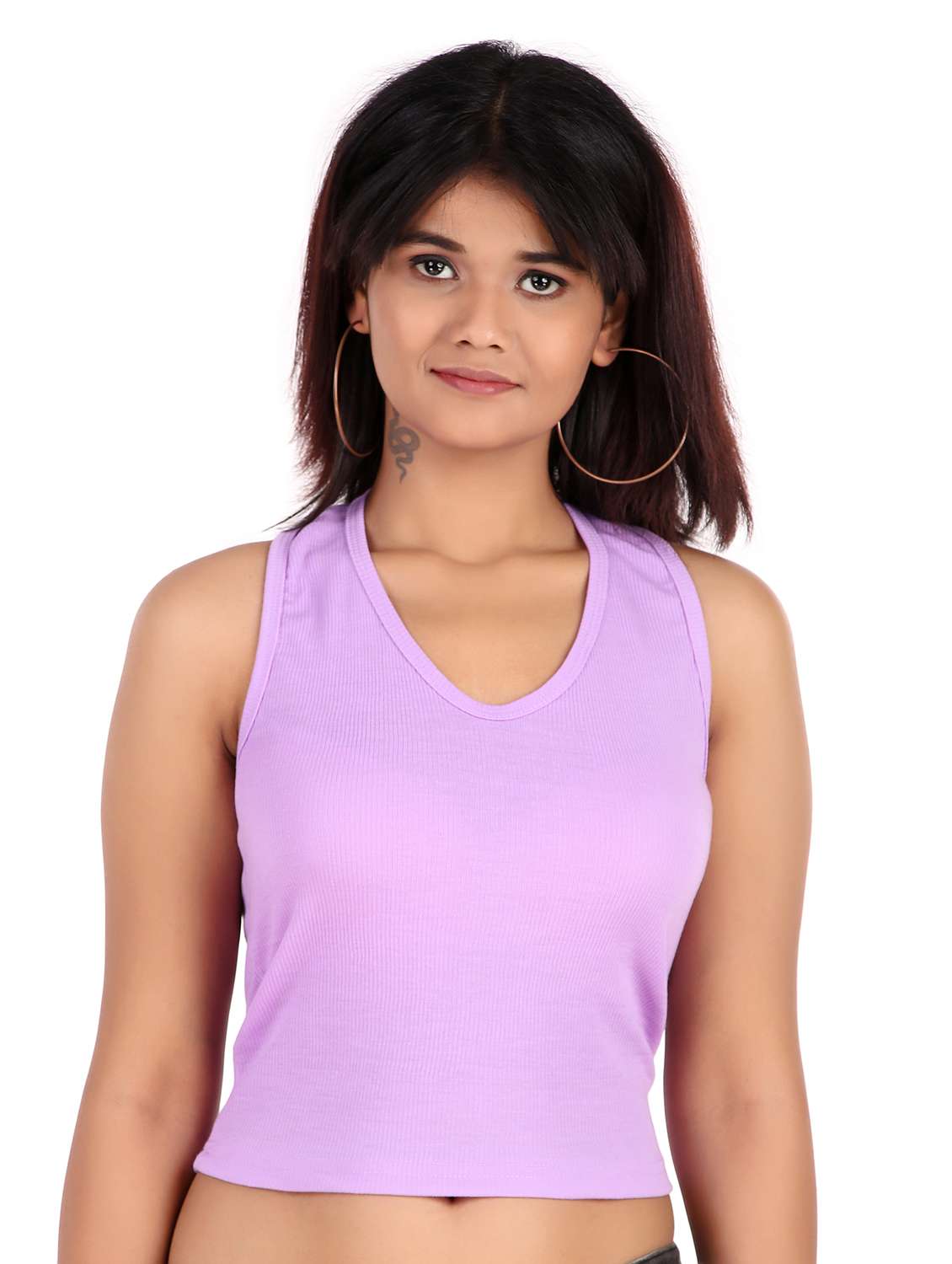 girls v-neck tank