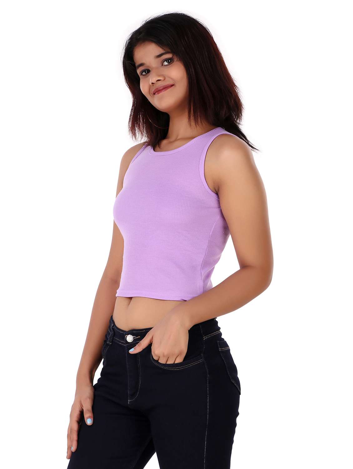 girls round neck tank - 20221206 -  Standard Image - 1