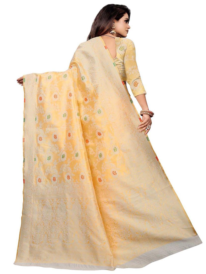 women's banarasi saree with blouse - 20223506 - Standard Image - 1