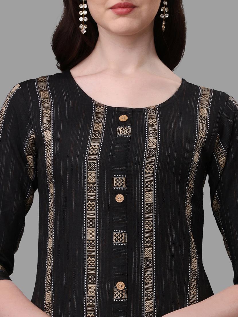 women black kurt pant set with dupatta - 20223942 - Standard Image - 4