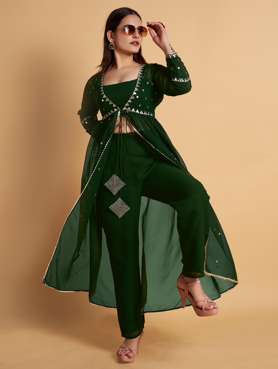 women green solid fusion set - 20223951 - Standard Image - 1