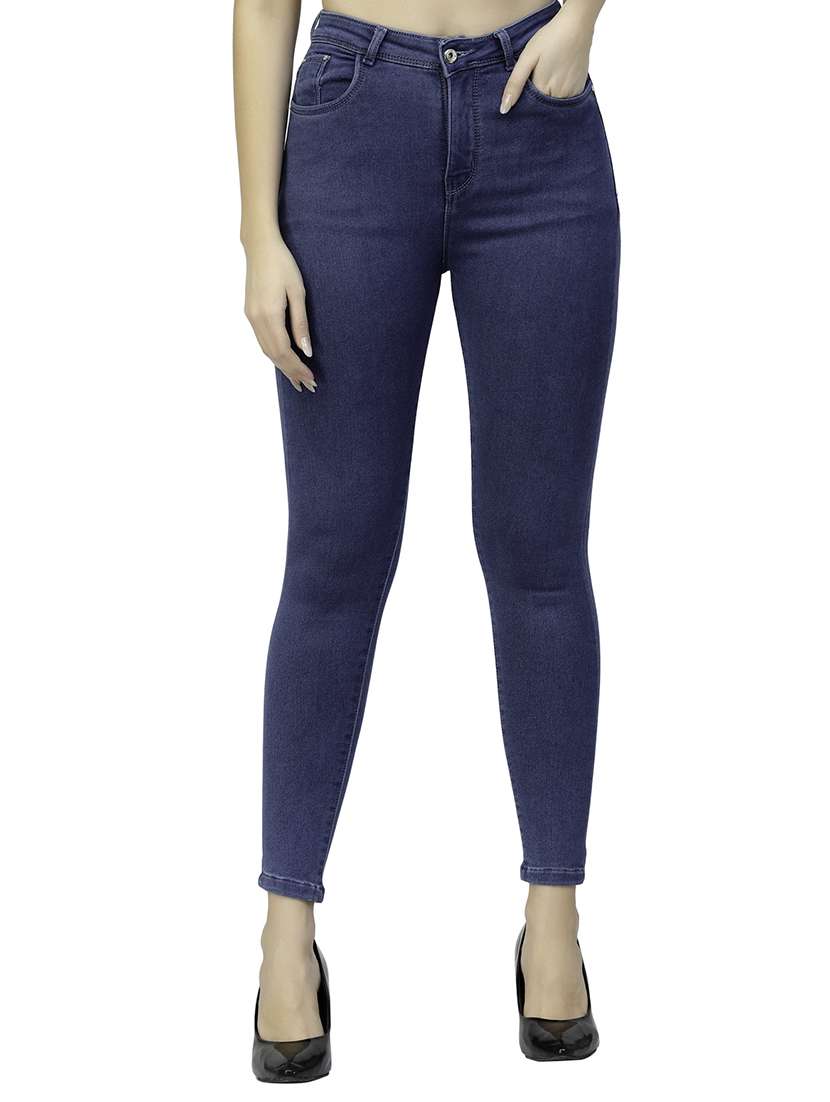 women's plain skinny fit jeans