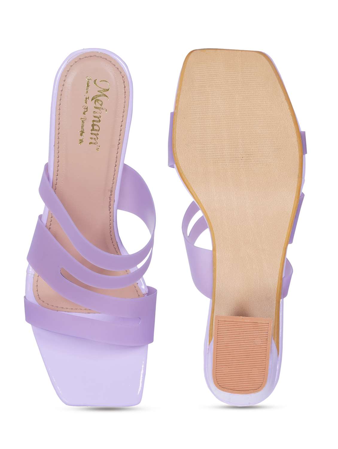 women's purple silicon heel sandal - 20225224 -  Standard Image - 4